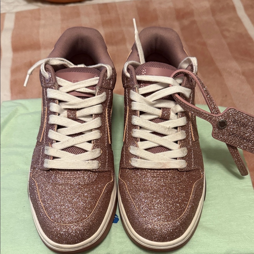 Off-White c/o Virgil Abloh Pink Glitter Sneakers